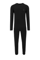 Пижама | Regular Fit Emporio Armani черен